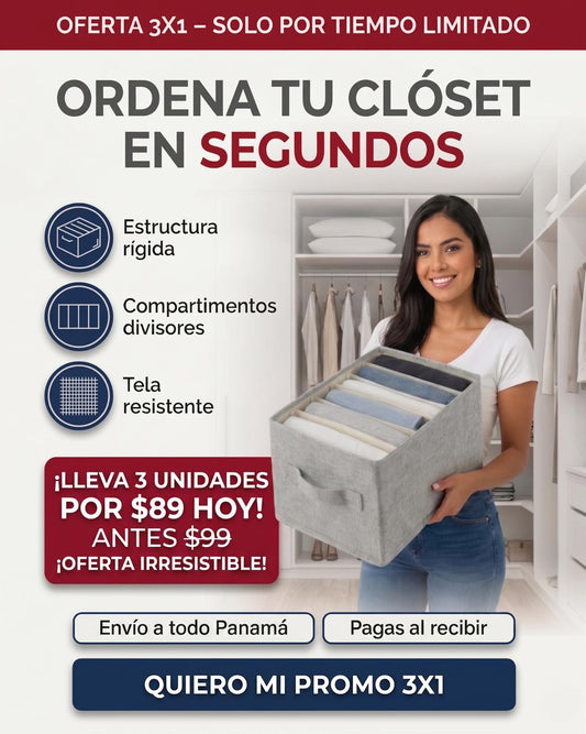 SET ORGANIZADOR PLEGABLE RÍGIDO 9 COMPARTIMENTOS - ¡COMPRA 1 Y LLÉVATE 3 + ENVÍO GRATIS! 🚚