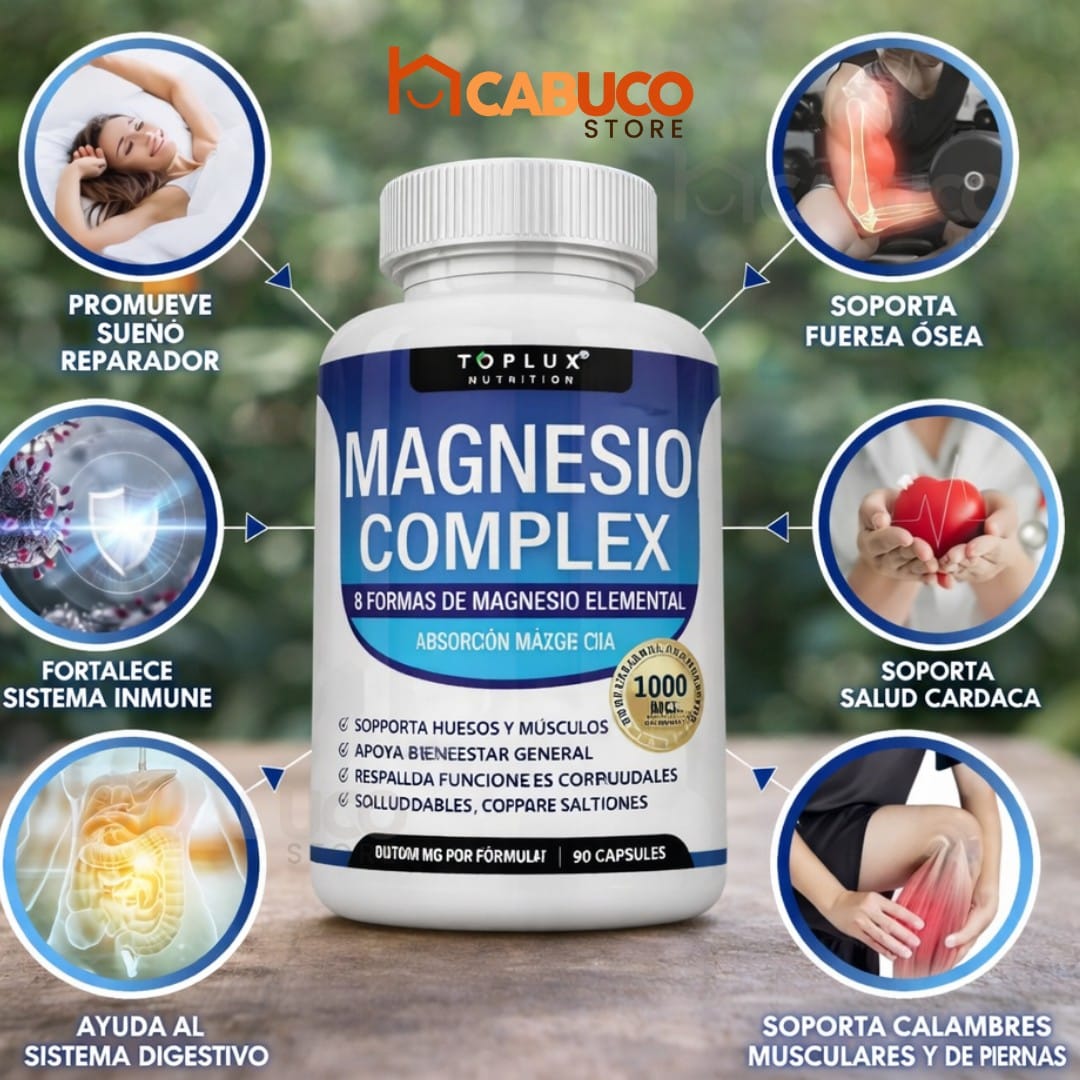 MAGNESIUM COMPLEX 1000MG – RELAJACIÓN Y SOPORTE MUSCULAR 🇵🇦